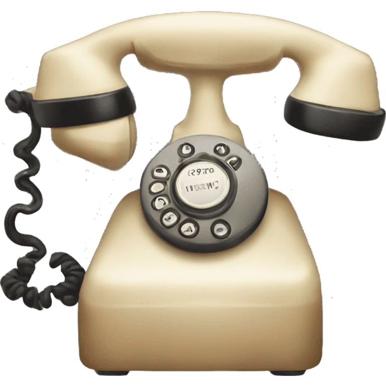 vintage phone emoji