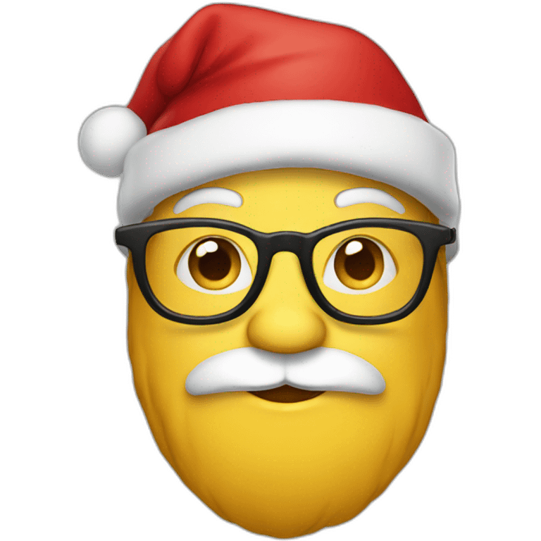 Santa with glasses emoji