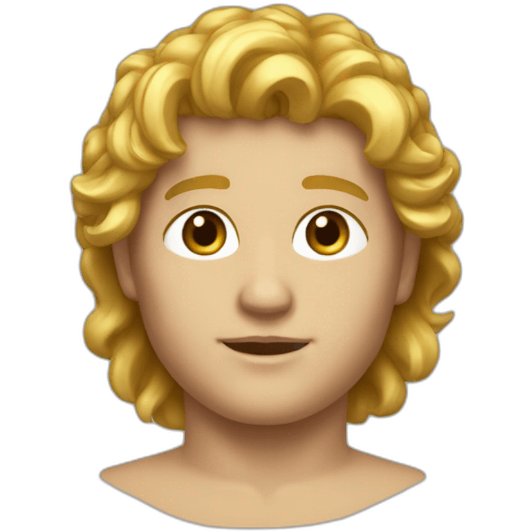 Apollo roman godd fair skin and golden hair emoji