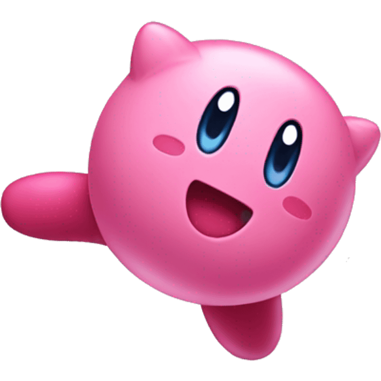 kirby doing a backflip emoji