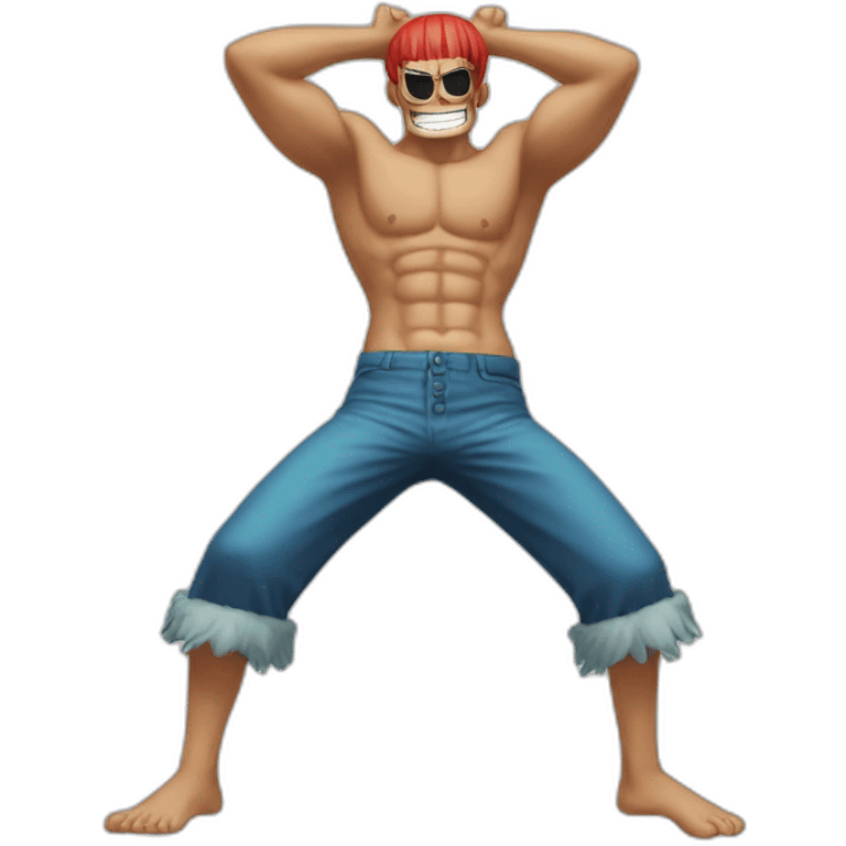 Franky One Piece Dance emoji