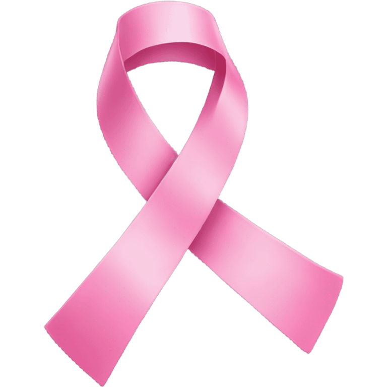 Pink breast cancer ribbon emoji