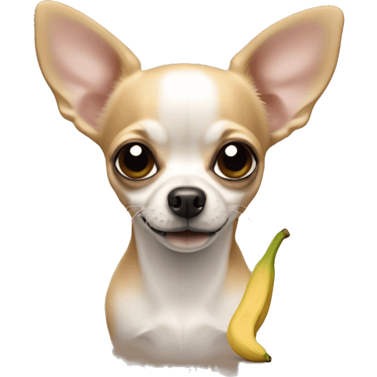 chihuahua vetido de platano emoji