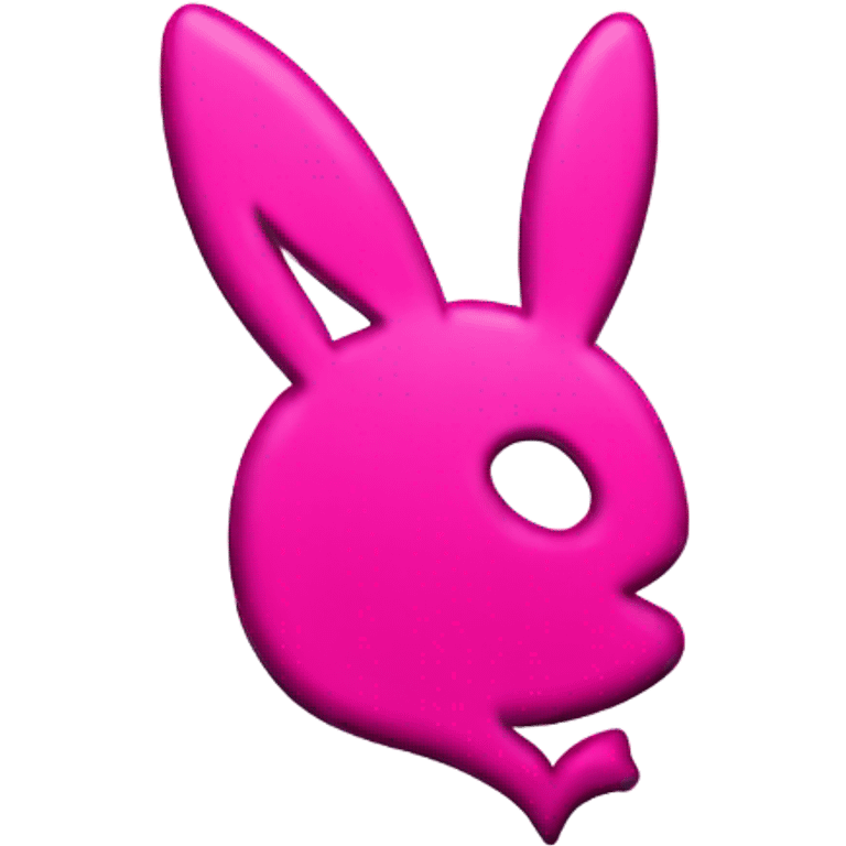 Hot pink playboy sign emoji