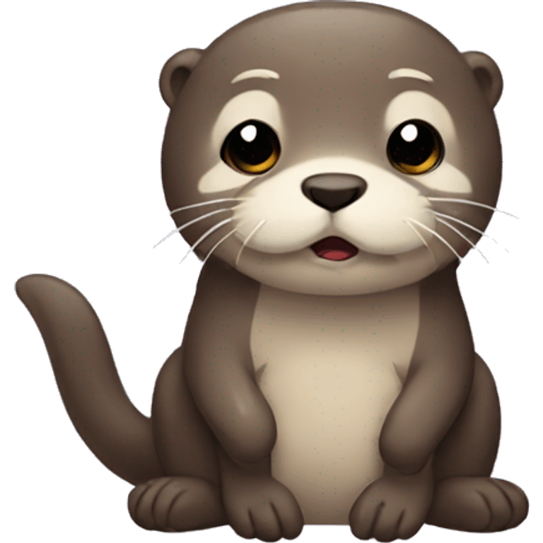 Sad otter emoji