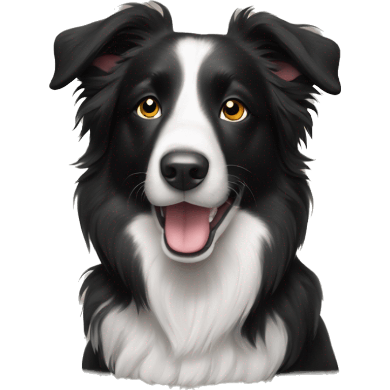 Border collie black emoji