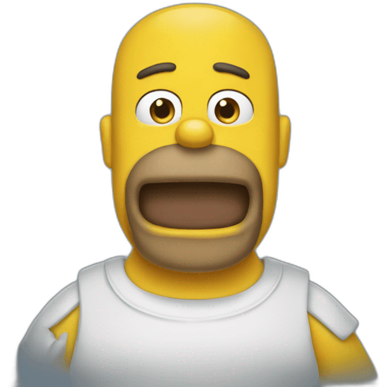 homer with frenchies emoji