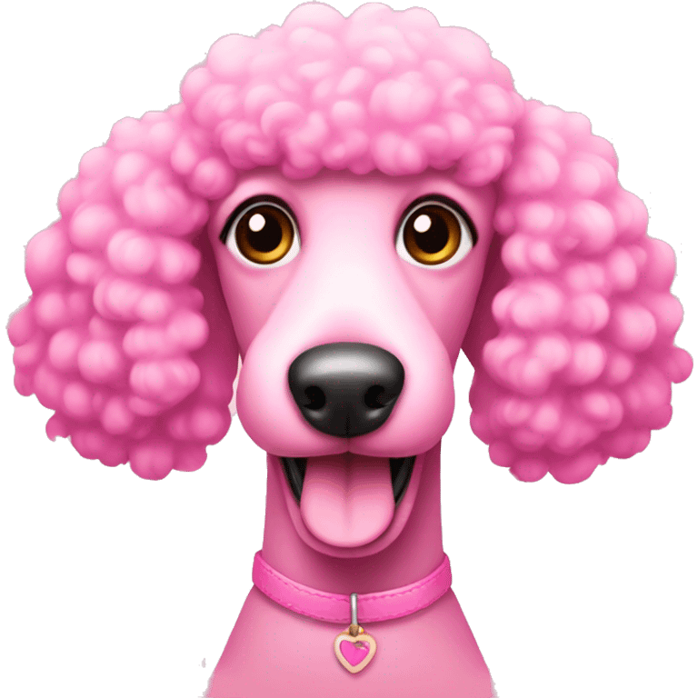 Pink poodle emoji