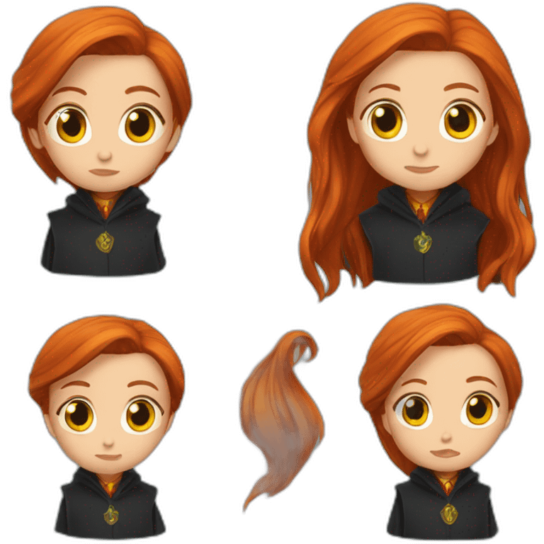 Harry potter embrasse ginny weasley emoji