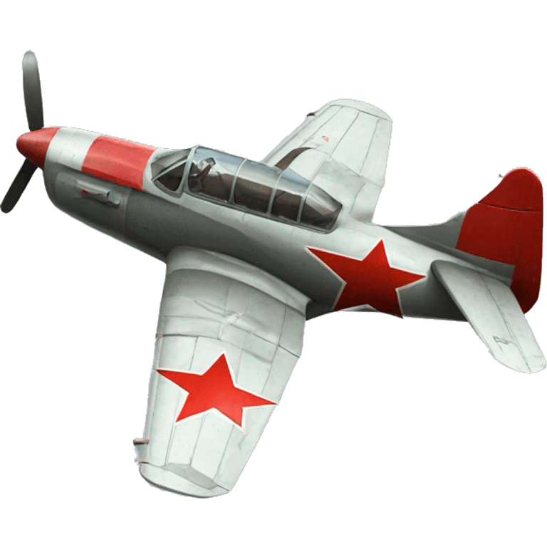 Soviet Yak-1 fighter plane emoji