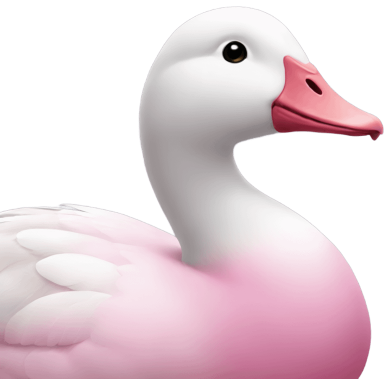 Pink goose emoji