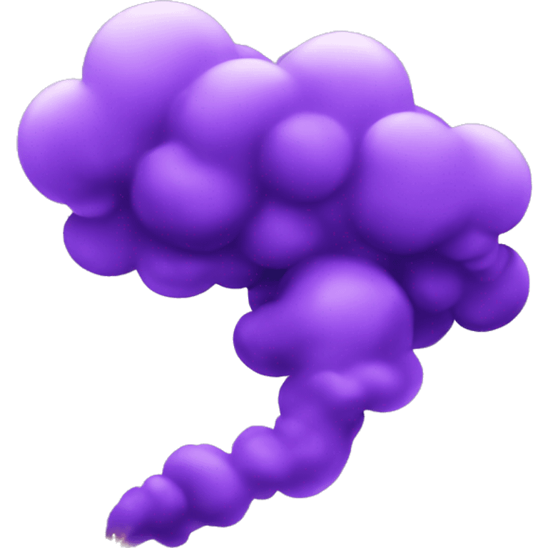 purple smoke with sparkles with transparent background emoji