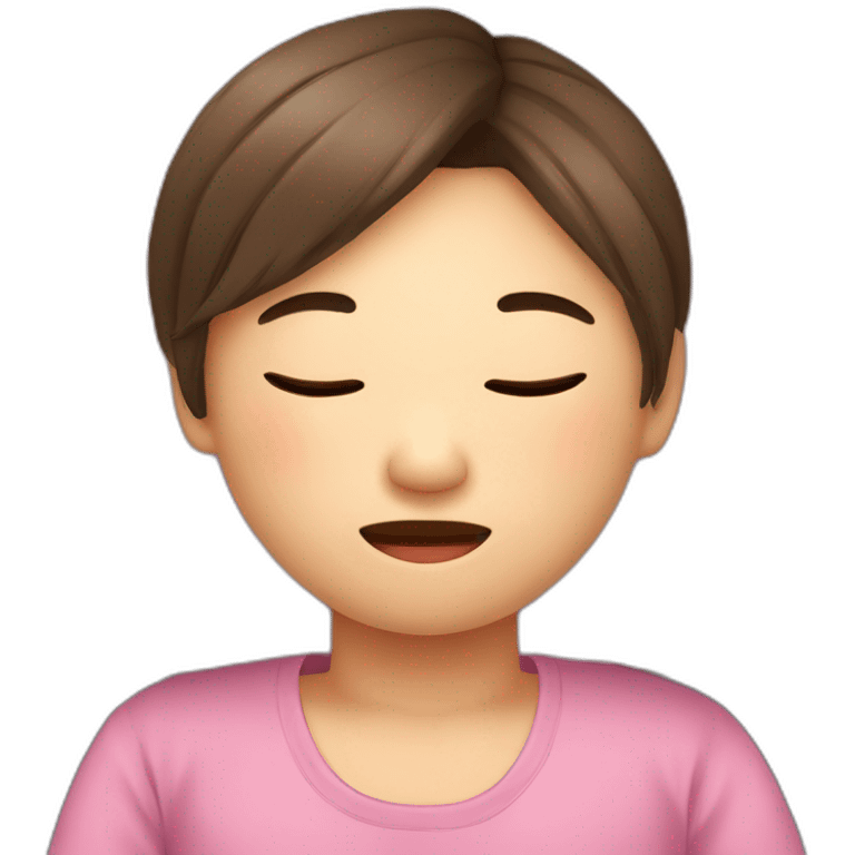 Chinois-fatigué-dormir emoji