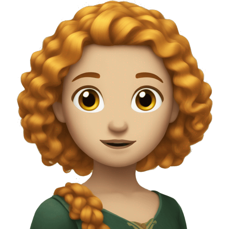 merida yellow hair emoji