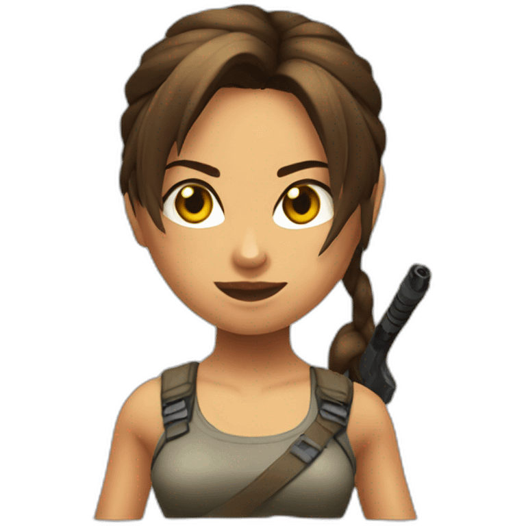 Lara Croft emoji