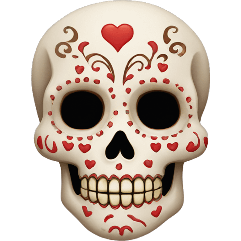 Calavera tirando besos emoji