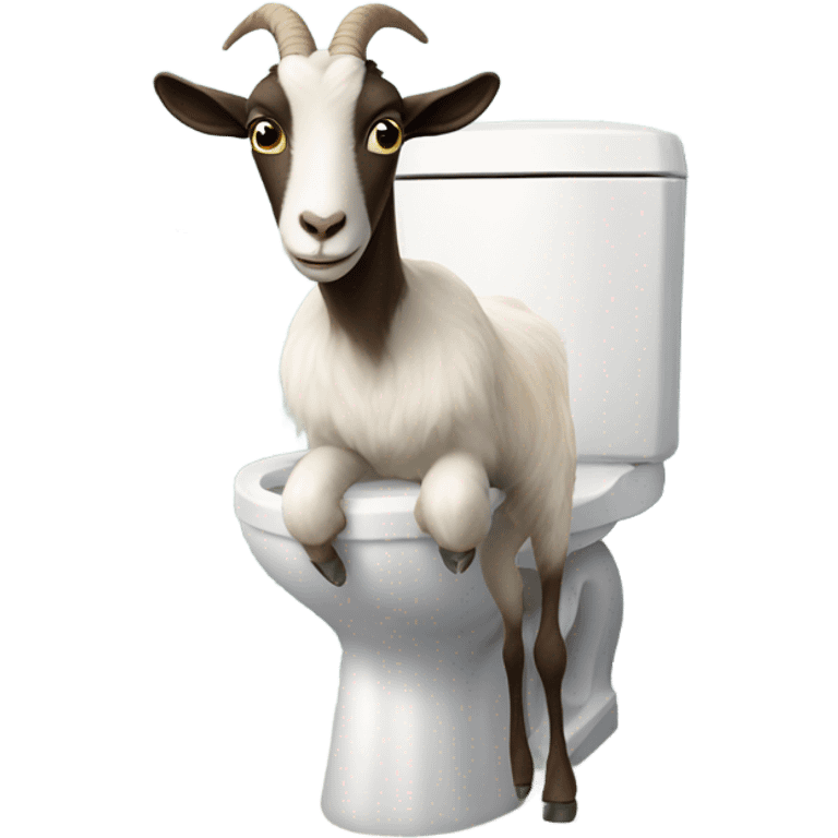 gloria the goat with toilet  emoji