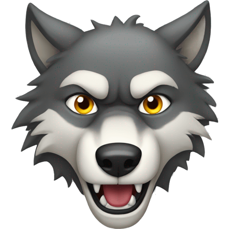 angry wolf emoji