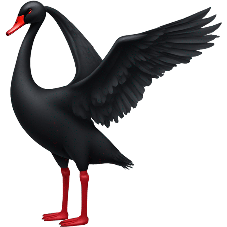 Black swan emoji