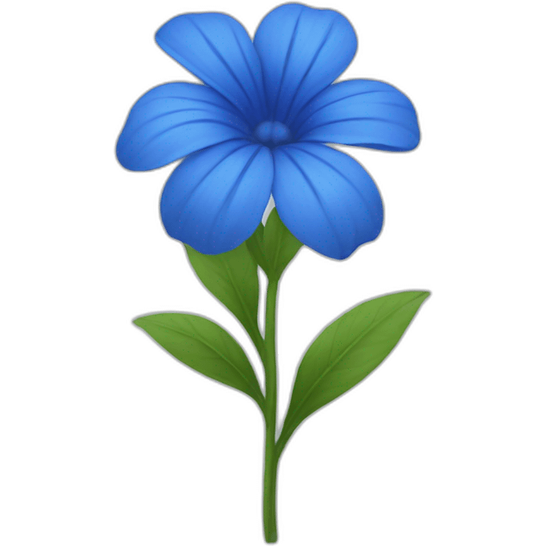 Blue flower emoji