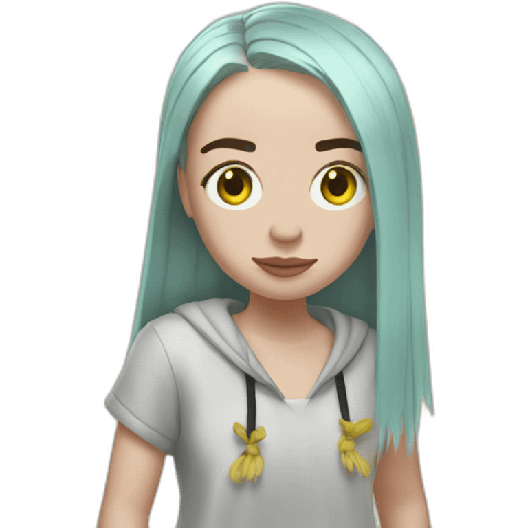 Billie Eilish plage emoji