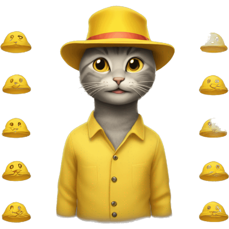 The cat in the yellow hat emoji