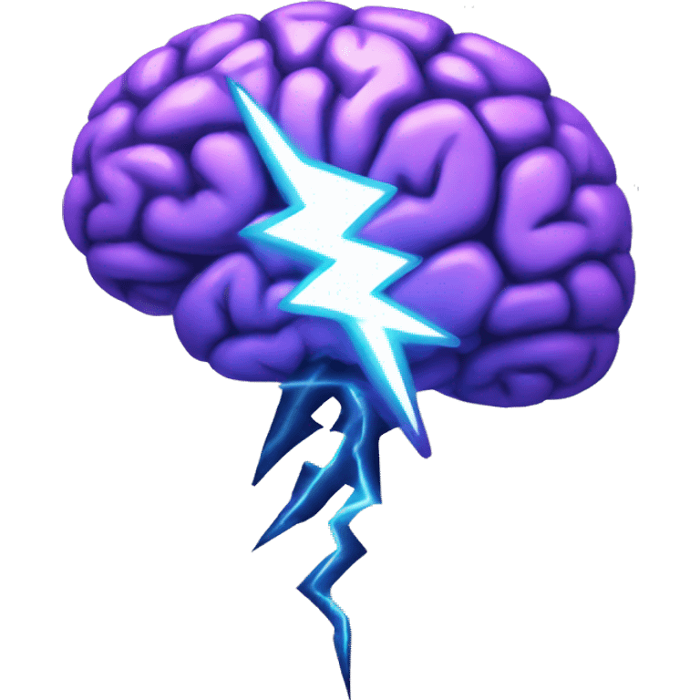 brain with a lightning emoji