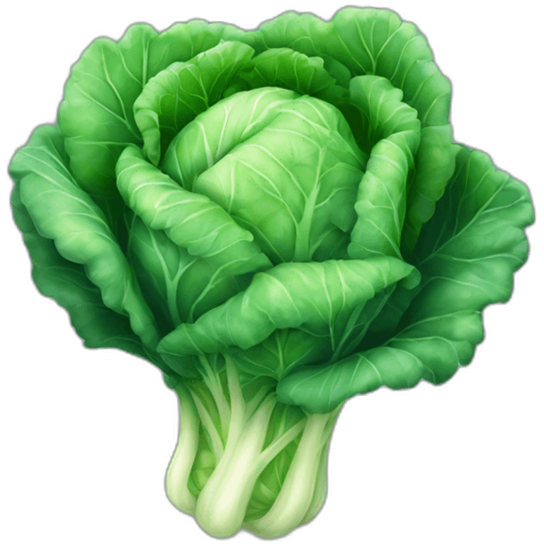 iridescent rope-shaped cabbage emoji