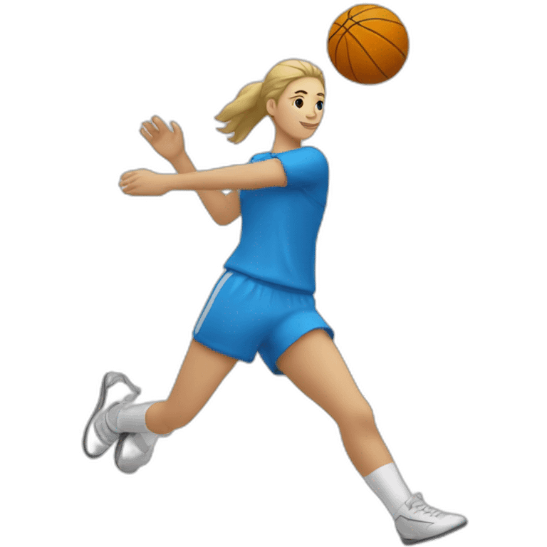 Un handballeur sur une handballeuse emoji