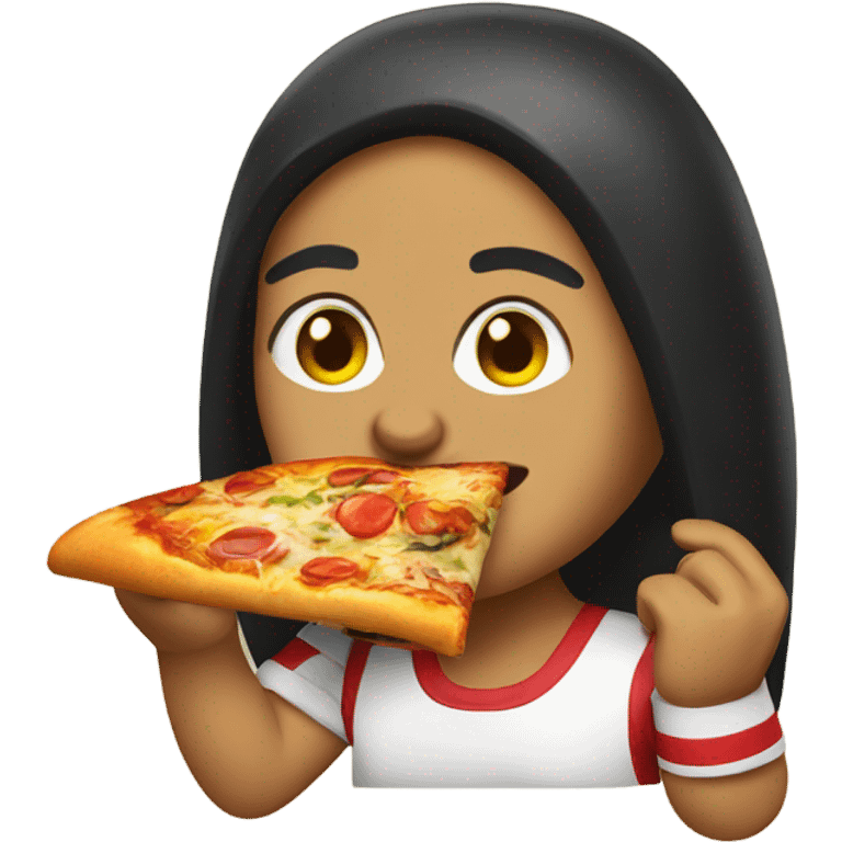 Mexican eating pizza emoji