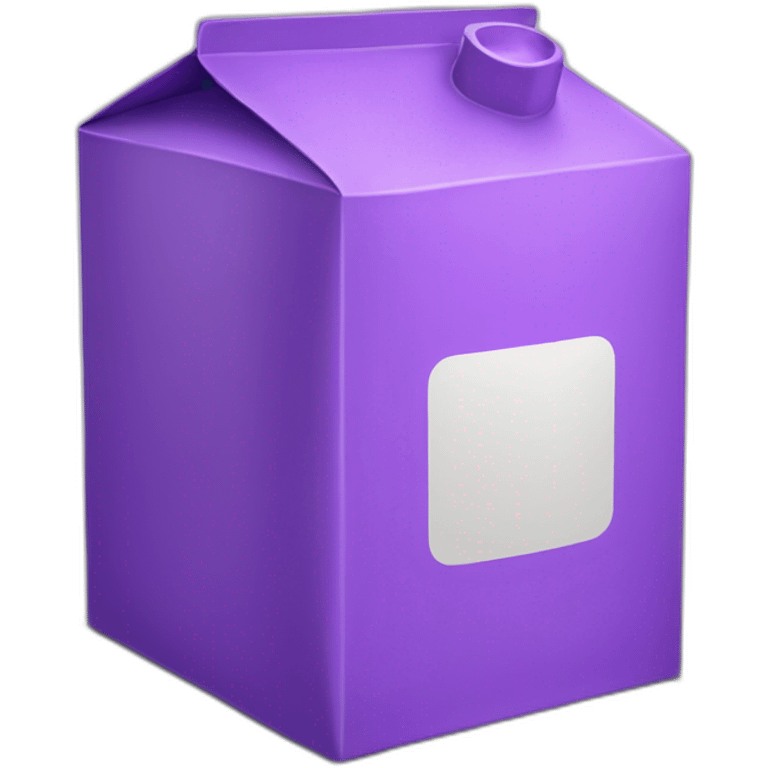 Purple milk box emoji