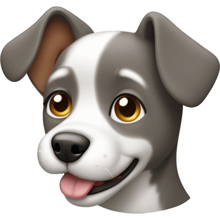 Simplified cartoon puppy emoji