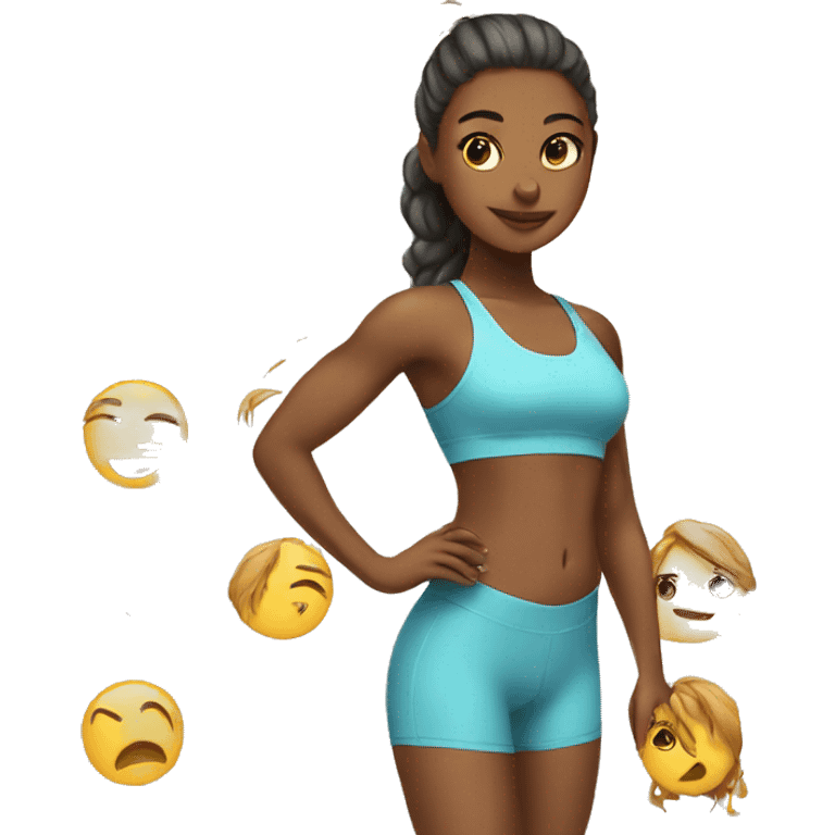 Girly fitness emoji