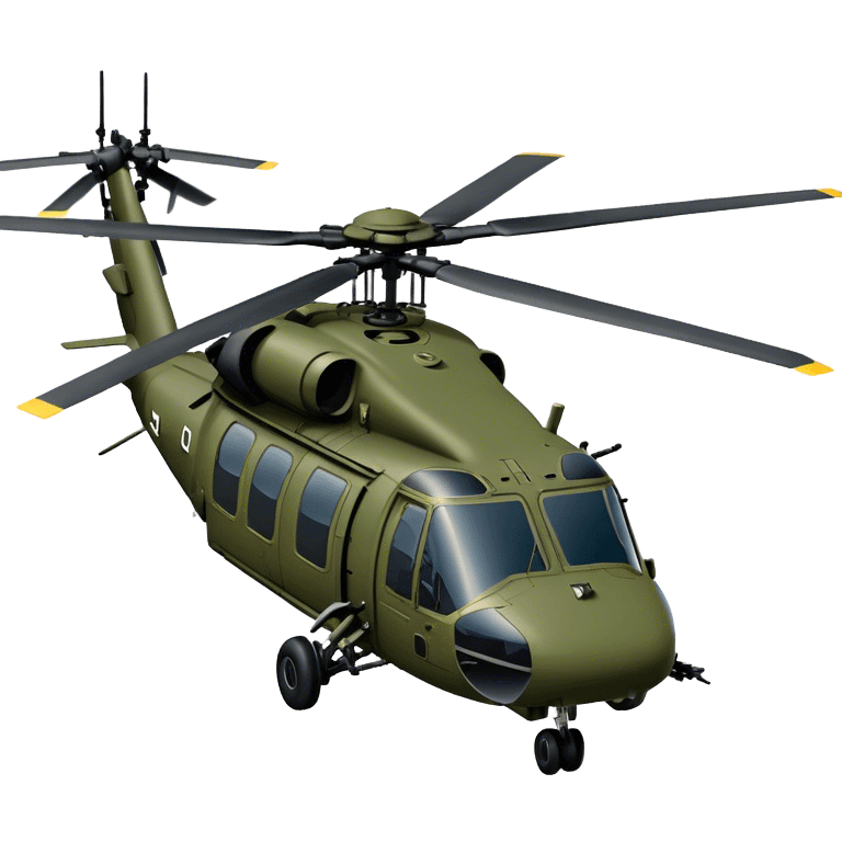 Sikorsky UH-60 Black Hawk - Sikorsky (Model Year: 2022) (Iconic colour: Olive green) emoji