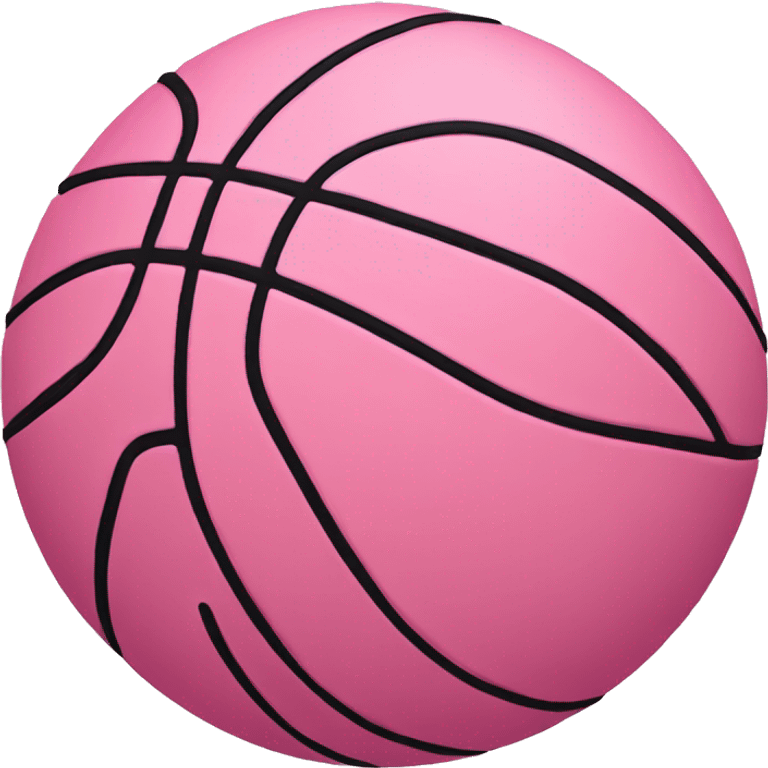 Pink basketball  emoji