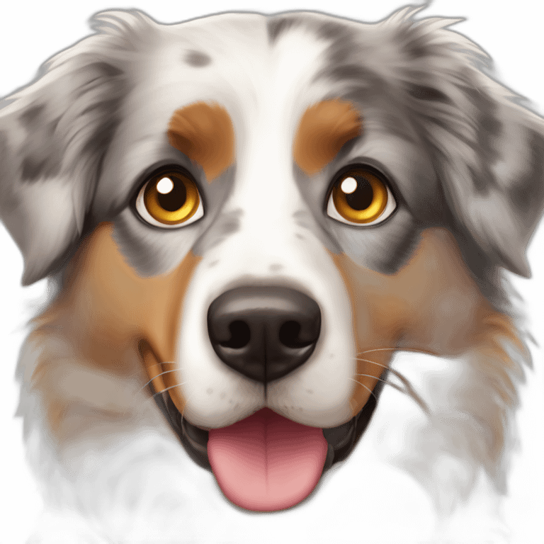 Australian shepherd heterochromia emoji