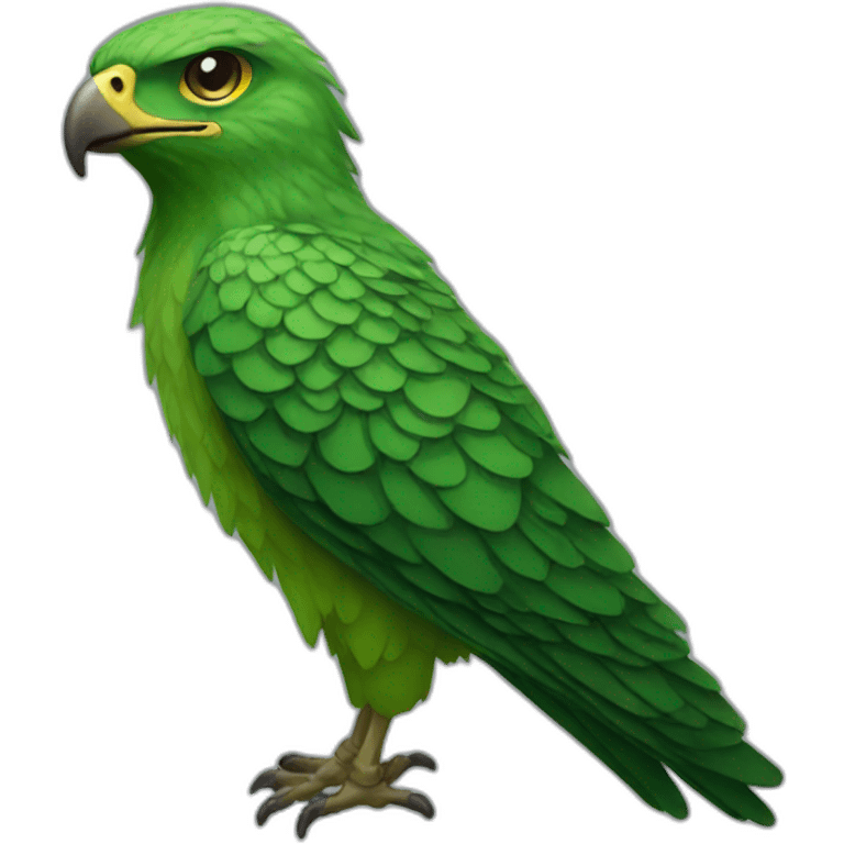 green-hawk emoji