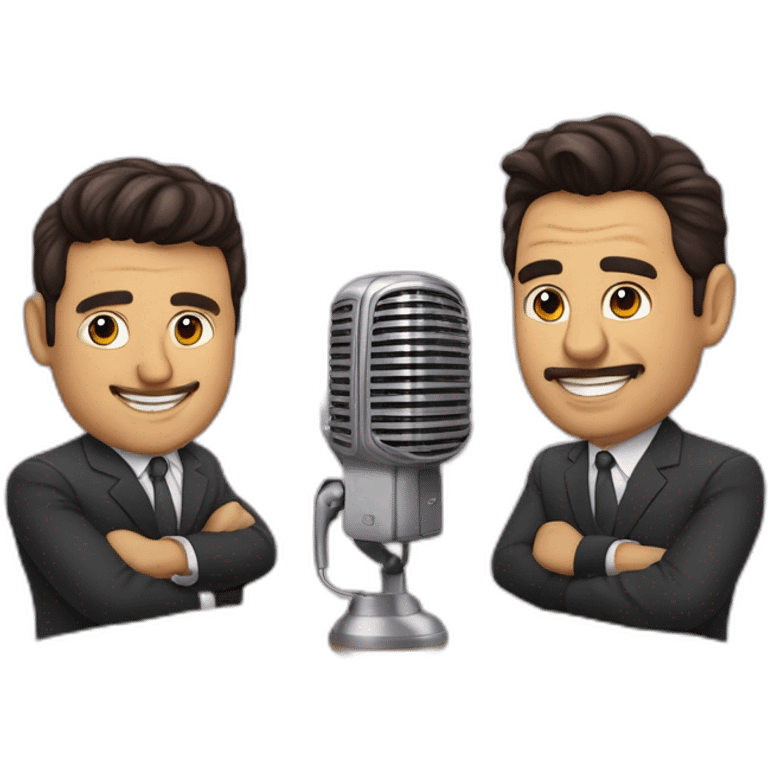 andreu buenafuente and berto romero as radio talkshow hosts emoji