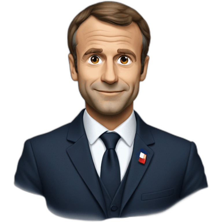 Emanuel Macron France président emoji