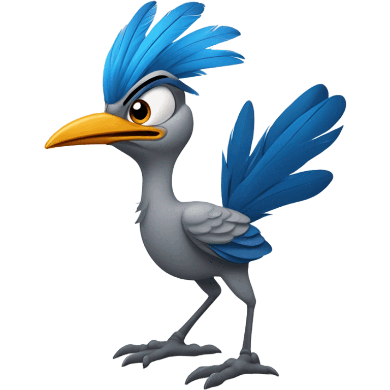 Road Runner a cartoon characters from the Looney Tunes emoji