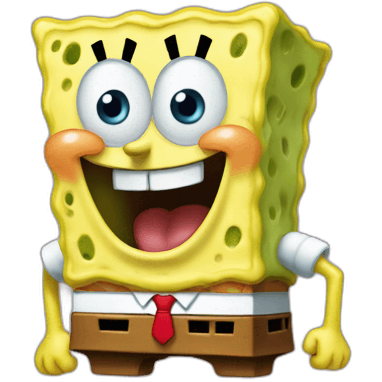 spongebob laughing emoji