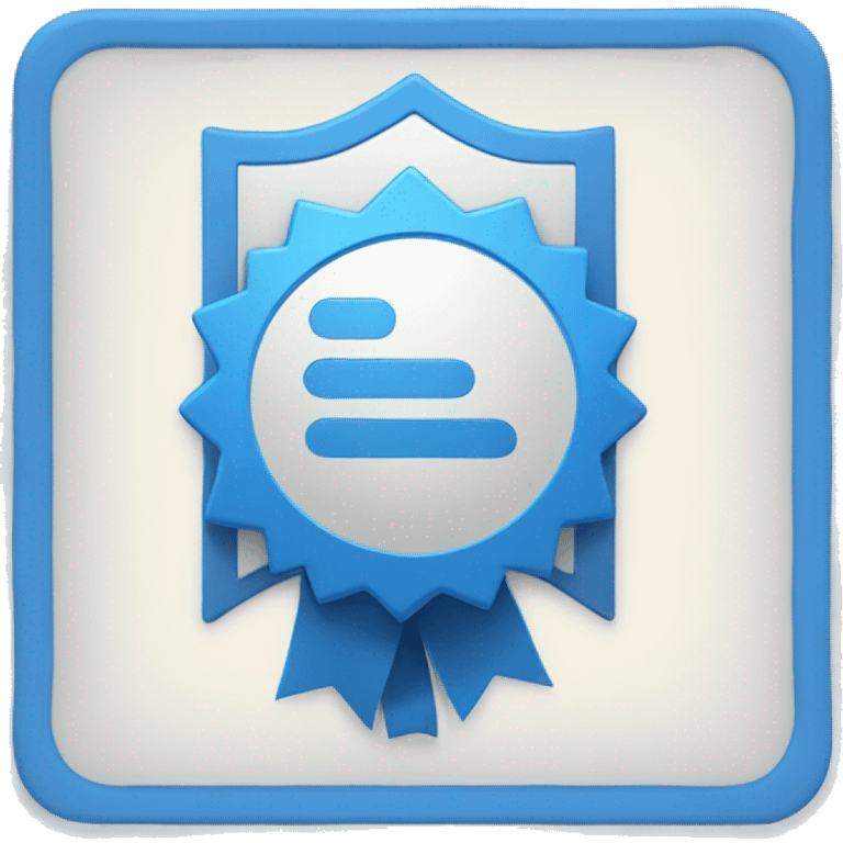 blue certification badge for instagram emoji