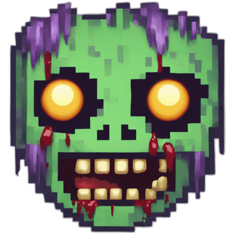 Undead Zombie pixel art emoji