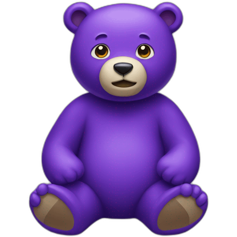 Purple bear emoji