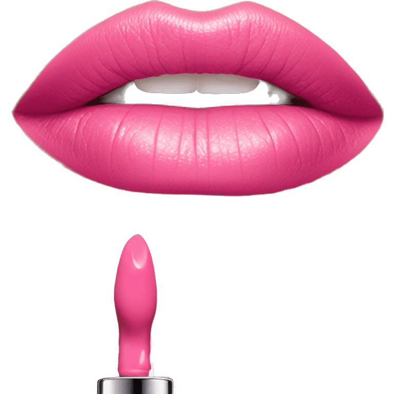 Pink Dior lip oil emoji