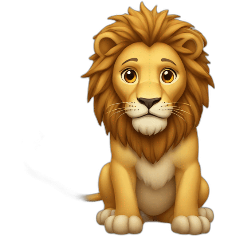 A lion emoji