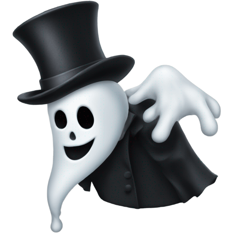 ghost wearing a tophat emoji