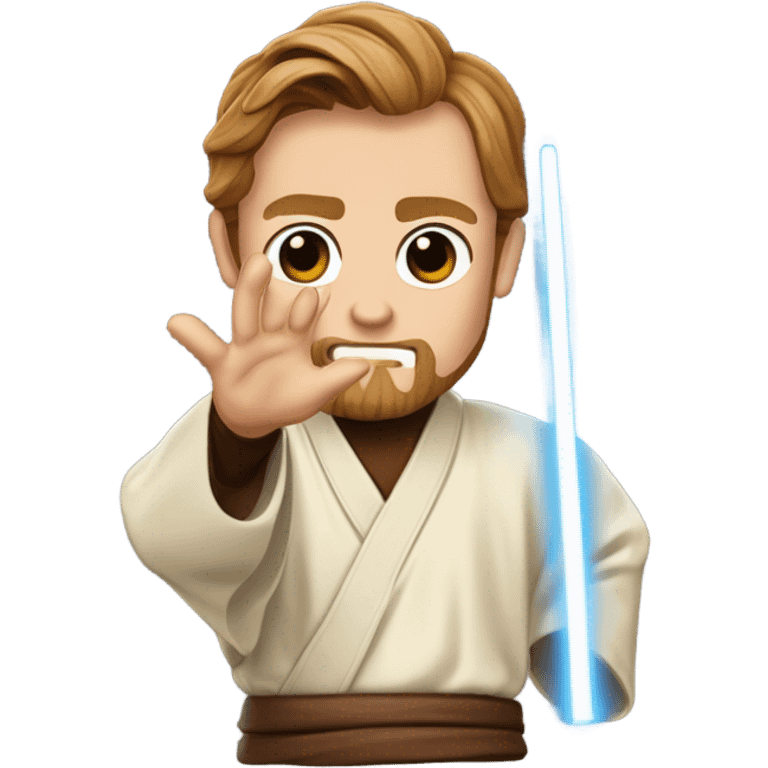 Obi-Wan Kenobi slapping Anakin Skywalker emoji