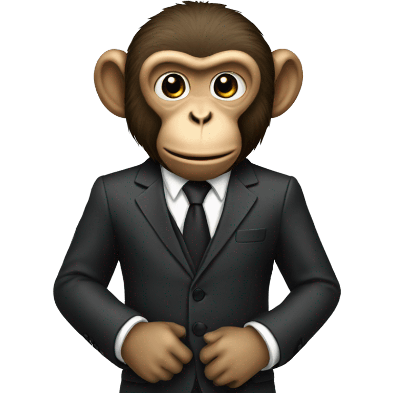 Monkey with suit emoji