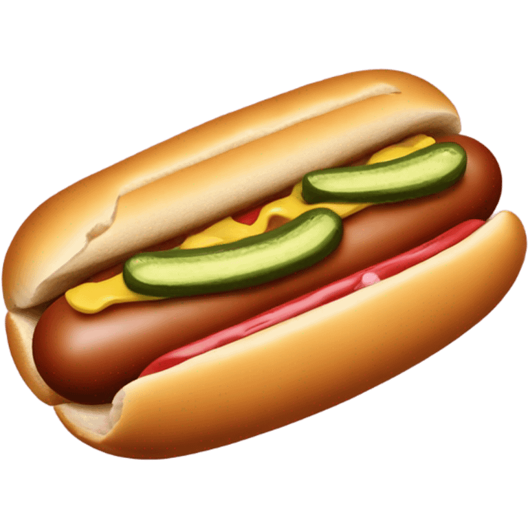 Hot dog emoji